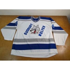 Vintage Hockey Jersey Sudbury Wolves Ohl Maska Air Knit Sz XXL